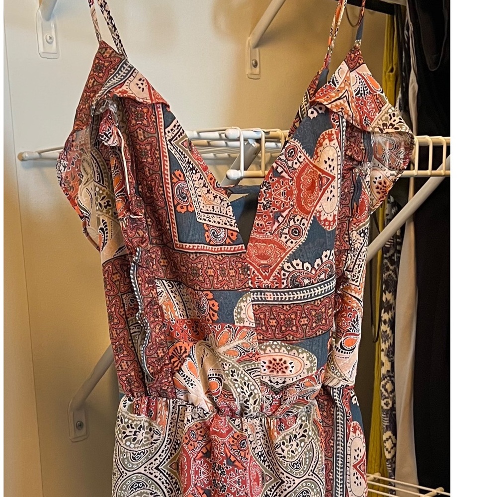 BCBGeneration/ S/ red, blue/ mini dress